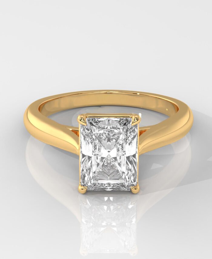 Radiant Cut Lab-Grown Diamond Solitaire Ring
