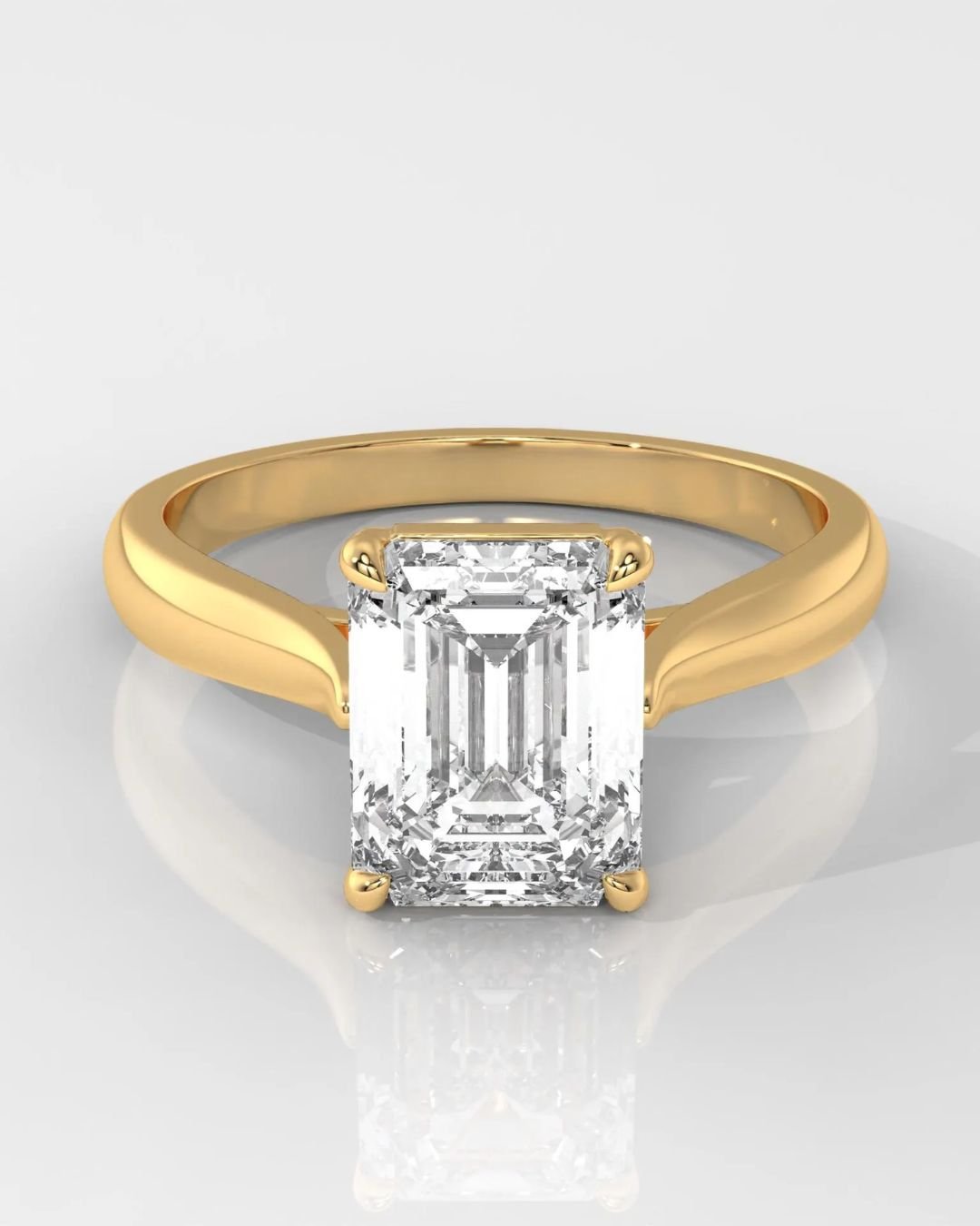 Radiant Cut Lab Grown Diamond Engagement Ring