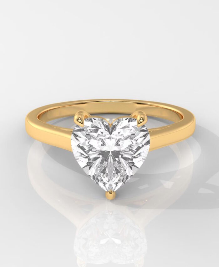 Heart Cut Lab Grown Diamond Engagement Ring