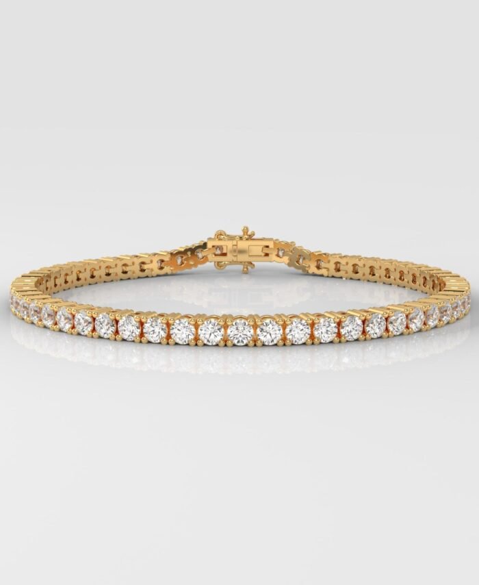6CT Round Brilliant Cut Tennis Bracelet