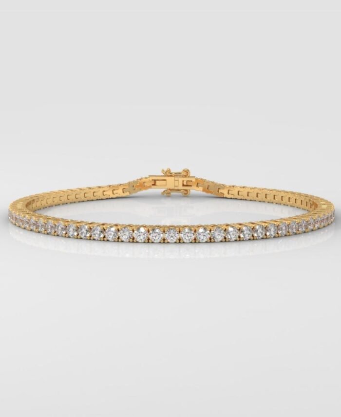 4CT Round Brilliant Cut Tennis Bracelet