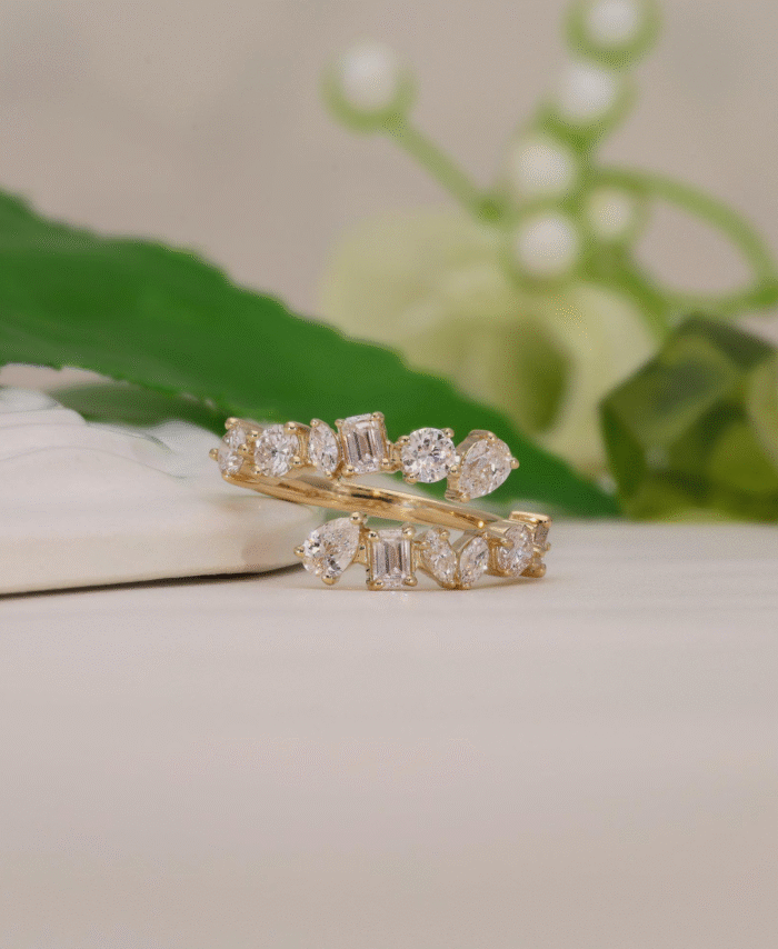 Multi Shape Open Wedding Band