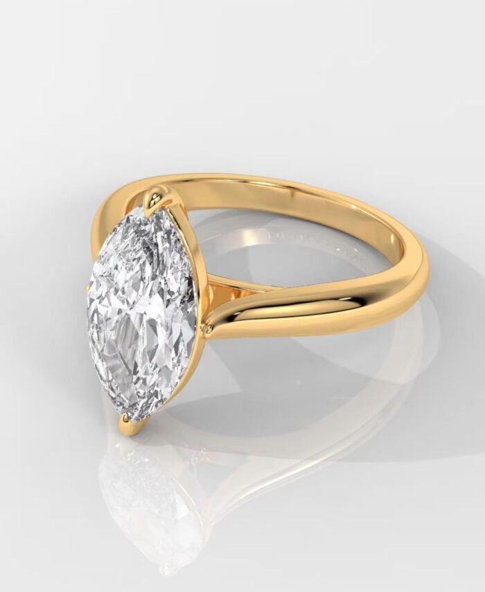 Marquise Lab Grown Diamond Engagement Ring