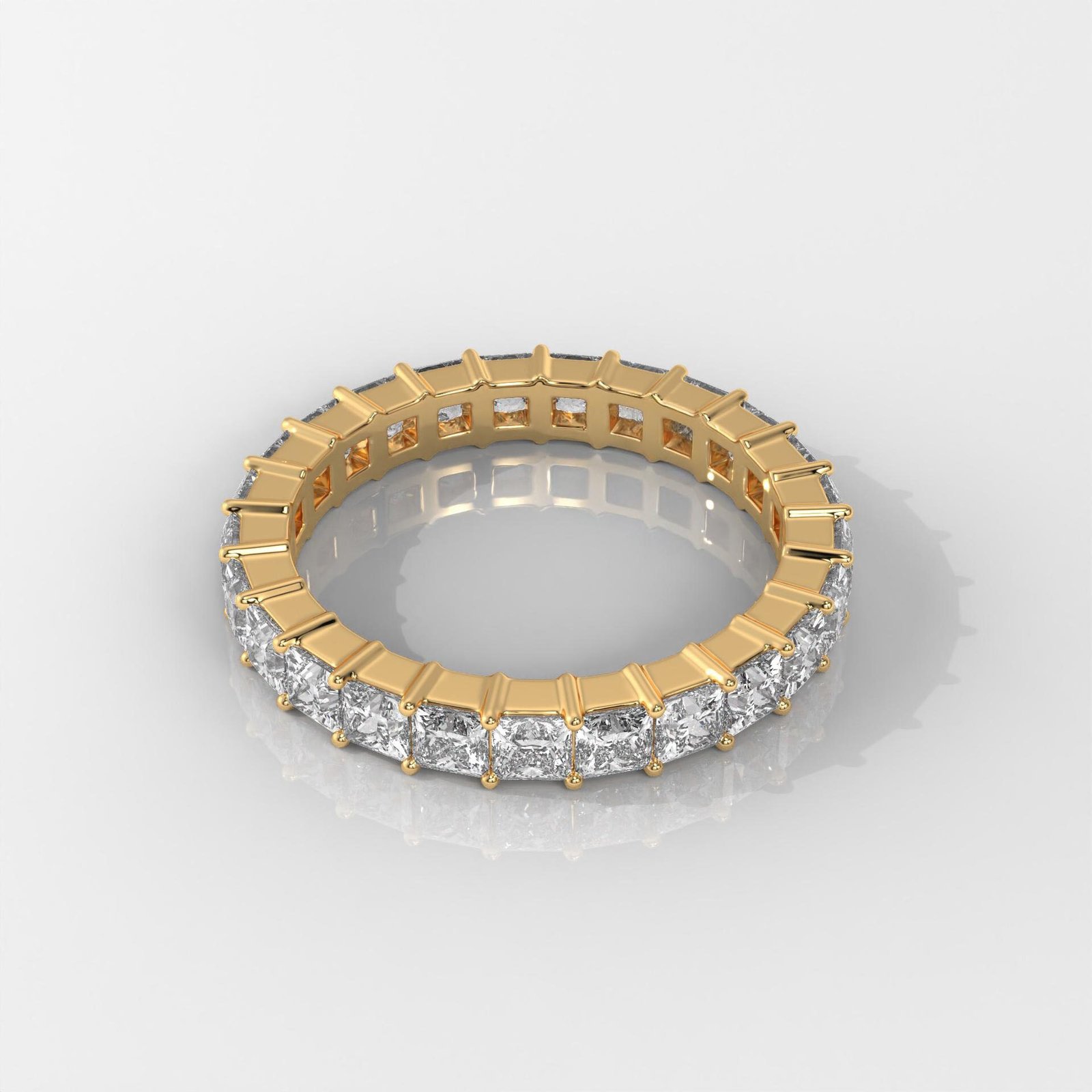 Princess Cut Diamond Eternity Band