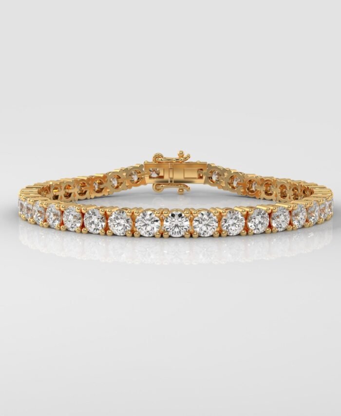 12CT Round Brilliant Cut Tennis Bracelet