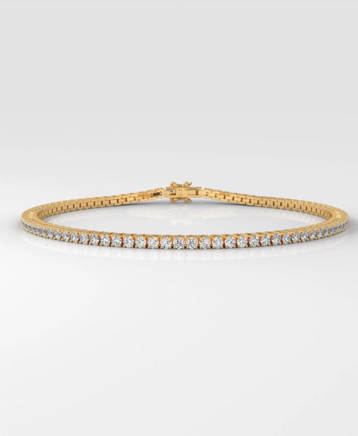 2.5CT Round Brilliant Cut Tennis Bracelet